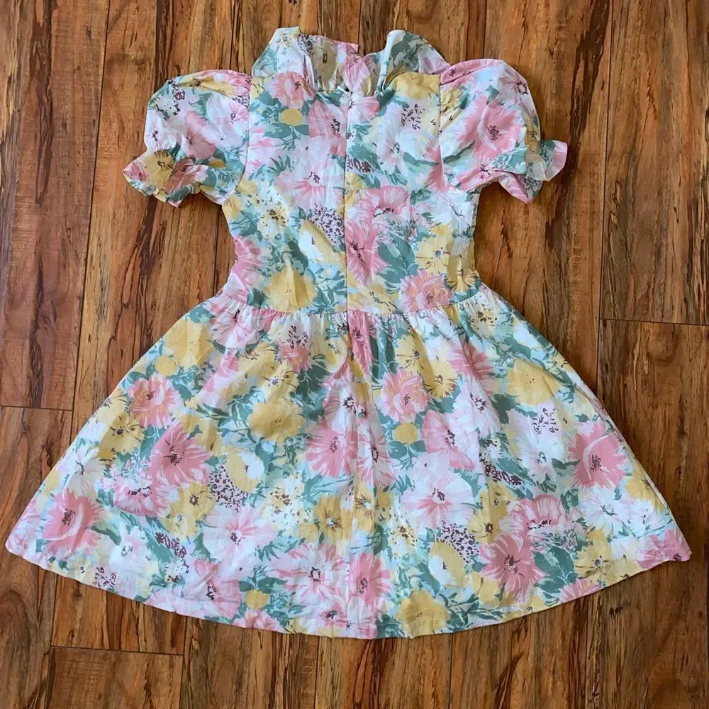 Peppermint Multicolor Floral Dress sz 10(kids)